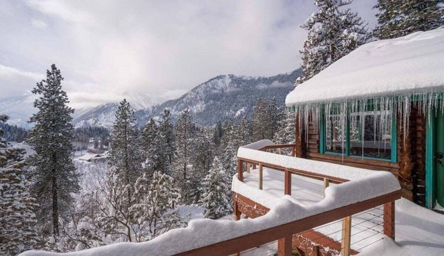 Secluded Custom Log Home with Intoxicating Views