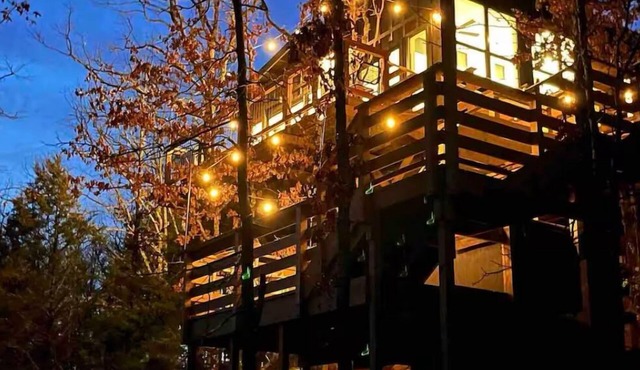 Secluded Dragonfly Treehouse - Private Hot Tub, Outdoor Movie Screen and More!