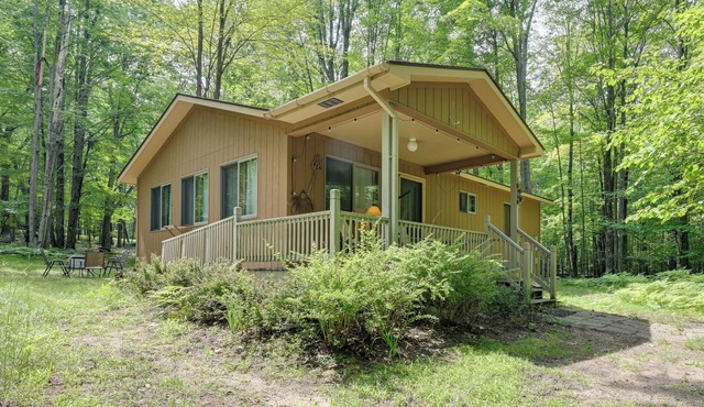 Secluded Farwell Cabin w/Fire Pit & Gas Grill!