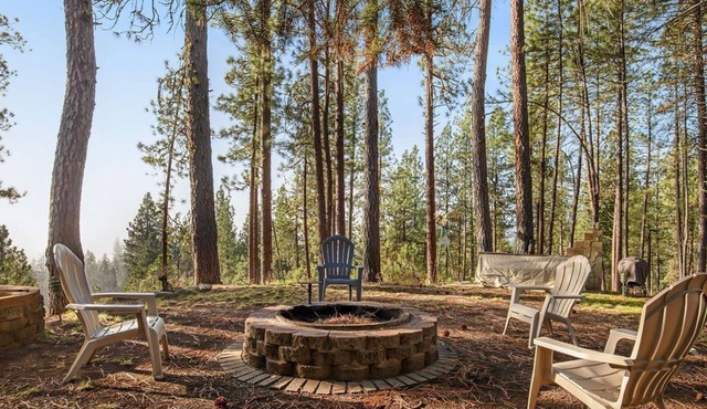 Secluded Garden Valley Cabin with Deck & Views!