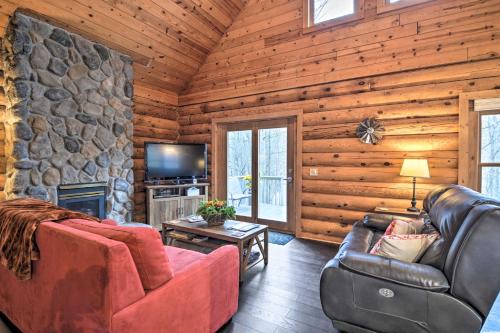 Secluded Gaylord Cabin w/Deck, Fire Pit & Grill!