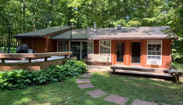 Secluded Goldfinch Cabin 20 Minutes to Athens with Outdoor Hot Tub