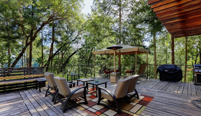 Secluded 'Green' Award-Winning Contemporary Lakefront Home