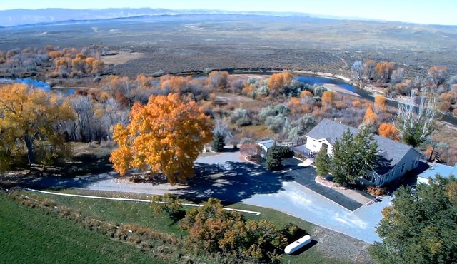 Secluded Home on River near Lander - "It's MORE than OK in WY!" - Best Views!