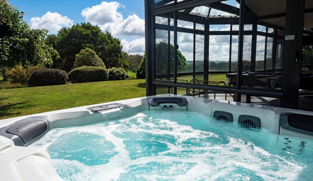 Secluded home surrounded by national parks, featuring luxurious spa and sauna