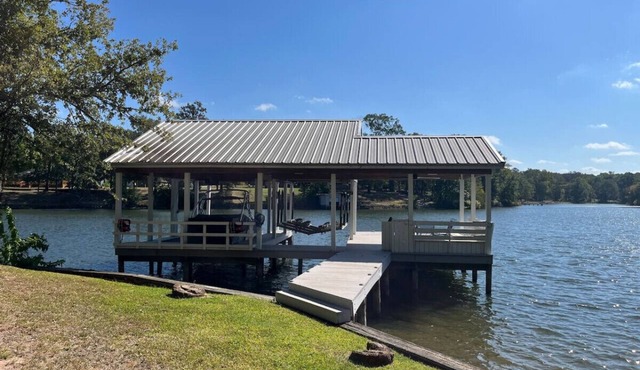 Secluded Lake House on Lake Bob Sandlin with Private Boat Slip & Scenic Views