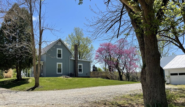 Secluded lake house on 6 acres, with trails and easy access to Brookville Lake.