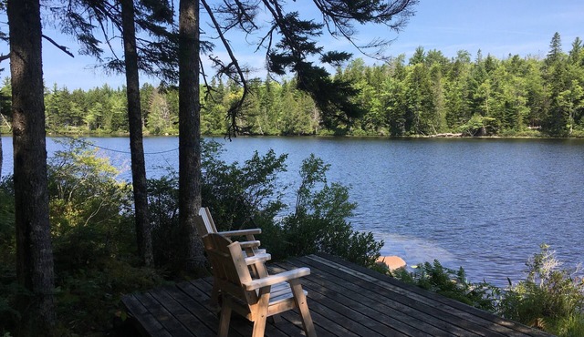 Secluded Lakefront, Dog-Friendly Cabin with Canoe, 7 Miles from the Ocean