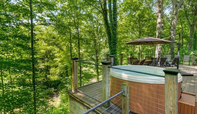 Secluded Log Cabin Estate | 6 Private Acres | High-Altitude River Views