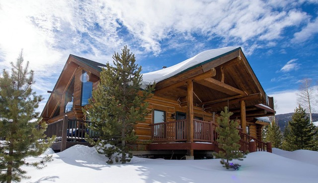 Secluded Log Cabin on 40 Acres pet friendly & hot tub