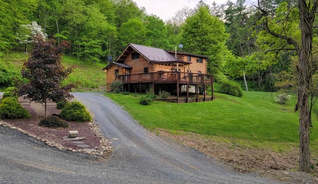 Secluded Log Cabin Retreat 5-Star Guest Favorite Near Williamsport, PA
