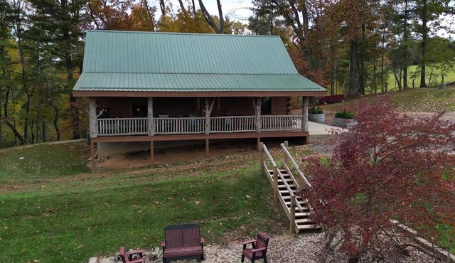 Secluded Log Cabin in Mountains