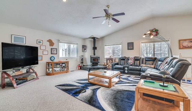 Secluded Mancelona Home w/Gas Grill!