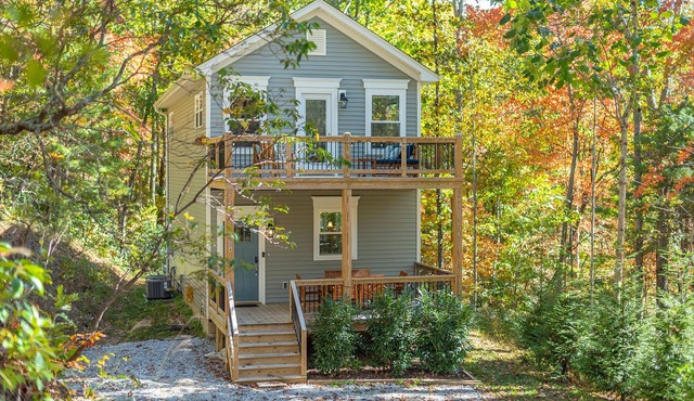 Secluded Mountain Cottage w HOT TUB near Asheville