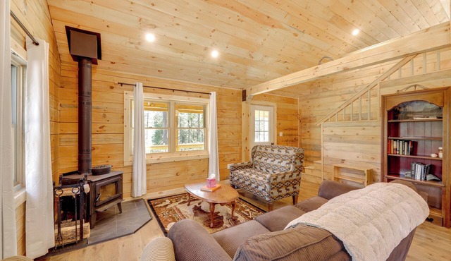 Secluded Mtn-View Cabin 16 Mi to Swan Lake!