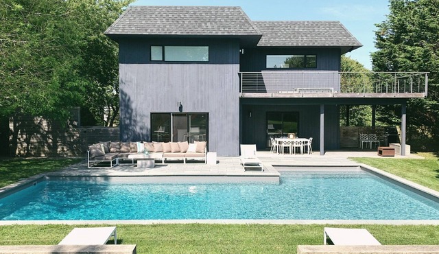 Secluded Oasis in Montauk Designed by MTK MDRN with Private Pool and.