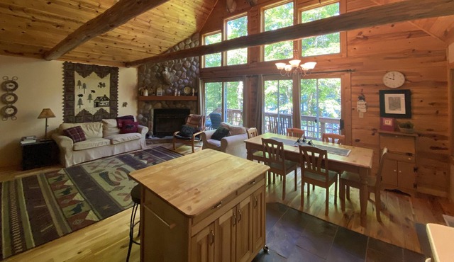 Secluded, peaceful Lakefront Chalet located in the heart of the Northwoods