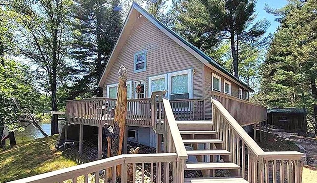 Secluded Peninsula with Panoramic Views on Lake Ogemaw!