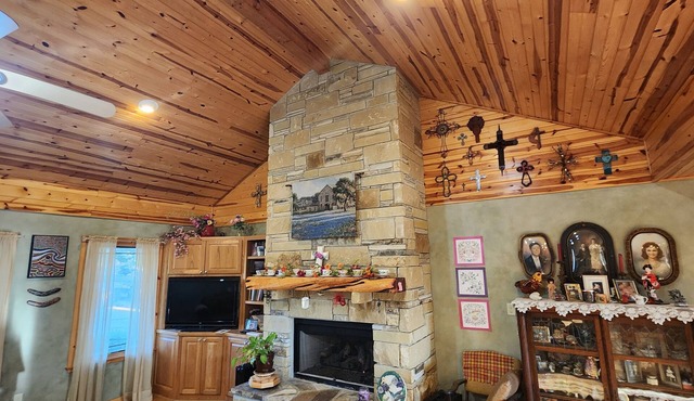 Secluded pet friendly hill country home on 7 acres.