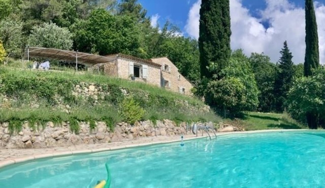 Secluded stone house in the middle of woods with stunning views