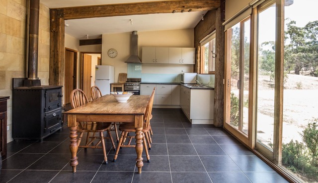 Secluded three bedroom mud brick cabin adjacent to the Great Otway National Park