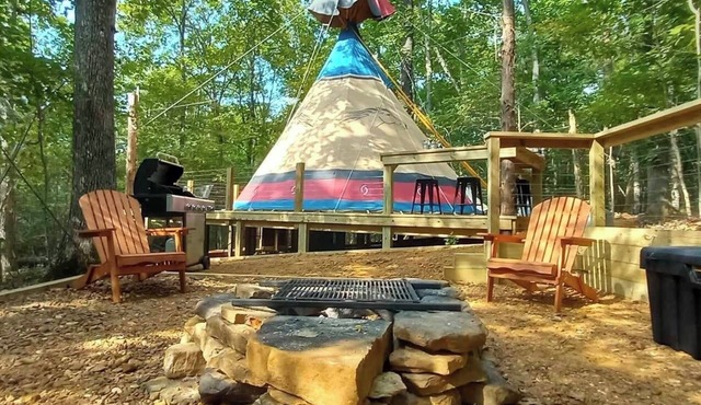 Secluded Tipi {Teepee} In The Shawnee National Forest