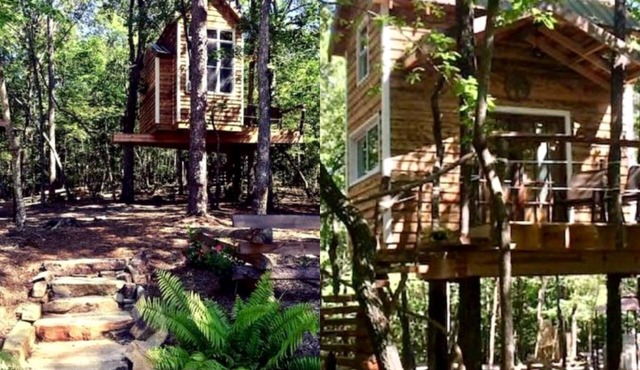 Secluded Tree House Rental with a Sleeping Loft near Lake Jocassee in South Carolina