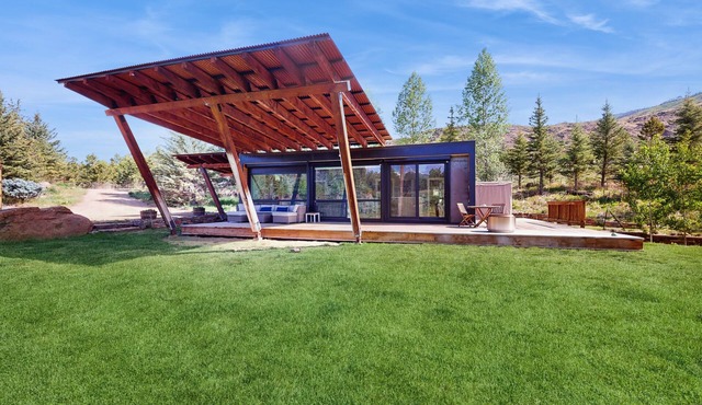 Secluded unique home in prime location with deck, woodstove, & mountain view