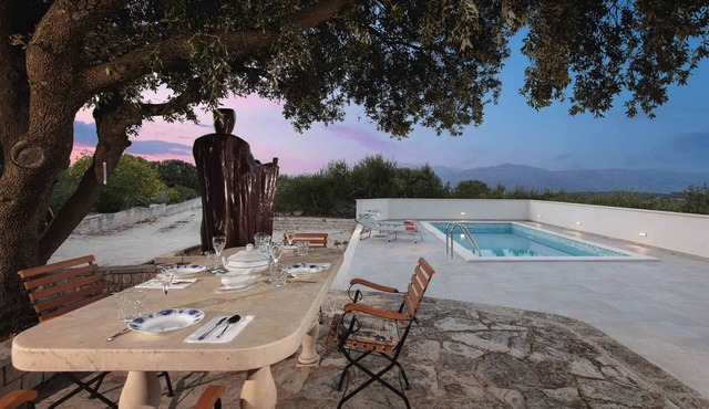Secluded Villa Dubrava, private pool, olive grove surrounds the villa, Brac Island