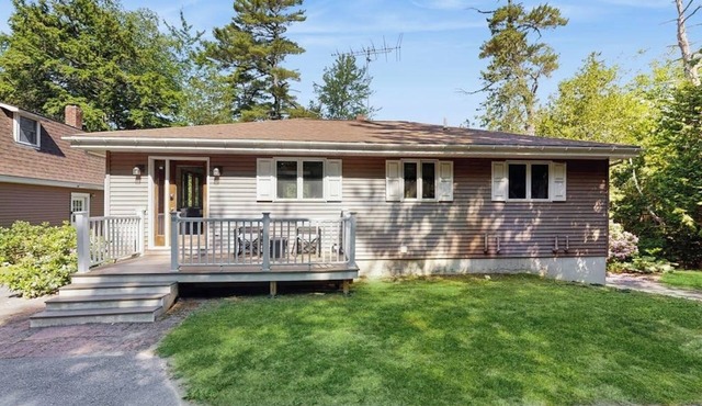 Secluded waterfront home with private dock, outdoor dining, firepit, WiFi & W/D