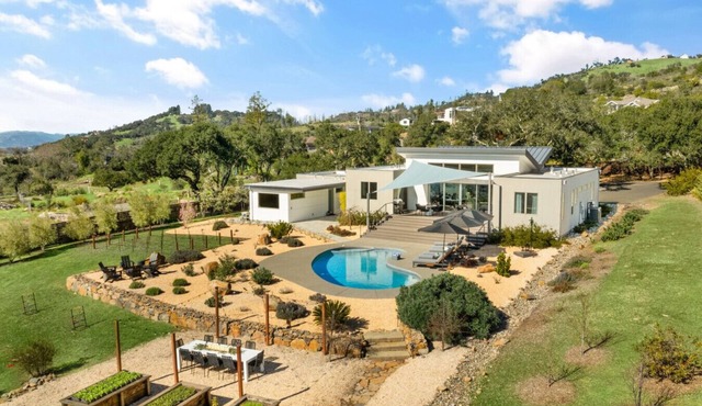 Secluded Wine Country Luxury | Vineyard Views, Saltwater Pool, Sauna, Game Room