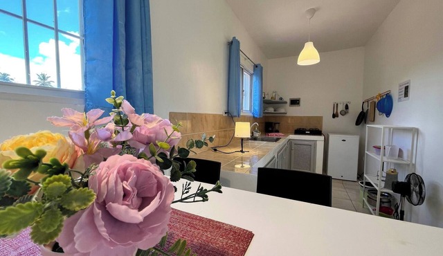 Secure 2-pers apartment close to the beach