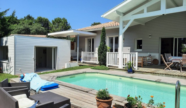 Seignosse GOLF - villa with heated pool, 5 min from the ocean