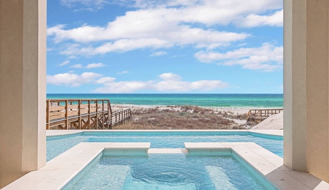 Selah at the Sea|Private Beach Access|Gulf Front Home w/Private Pool|Golf Cart