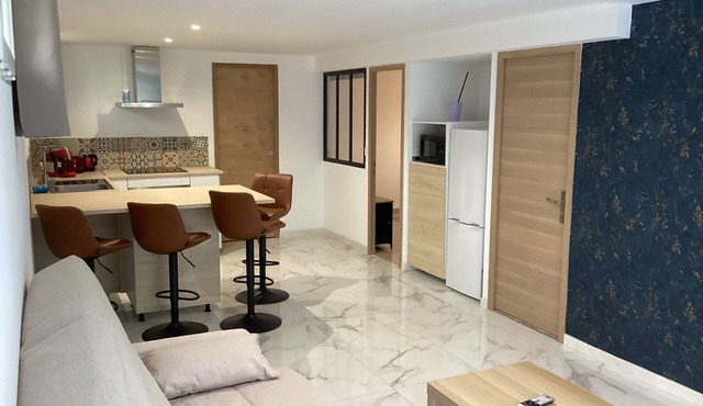 Self-contained 4-person apartment in basement of house