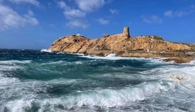 Self-contained 75 m2 apartment on the ground floor of a villa, air-conditioned, seafront