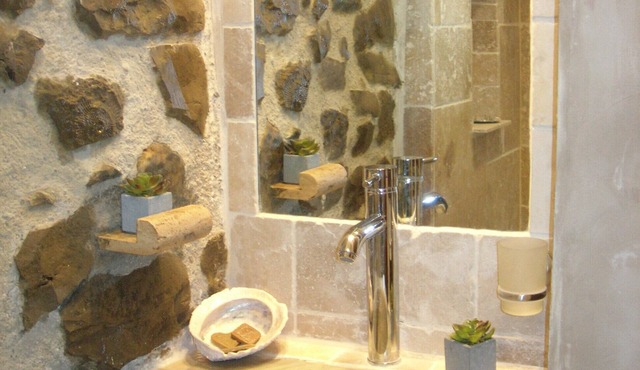 semi-detached cottage in private property with trees