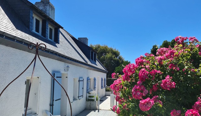 Semi-detached houses in Belle Ile with bicycles