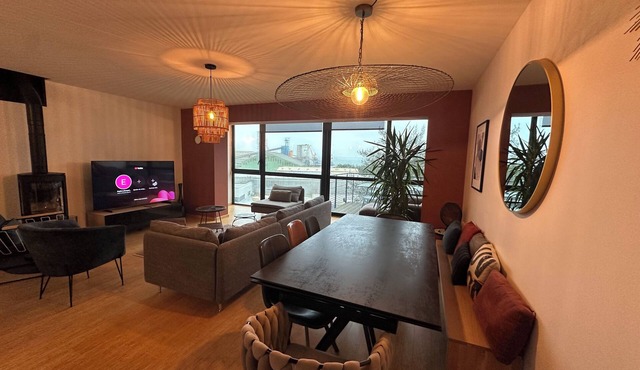 Semi-detached town house 110 M2, two levels with view of the port of Brest