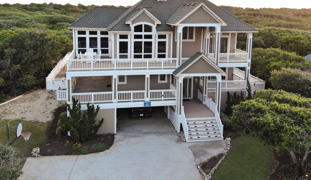 Semi-Oceanfront Estate in Corolla, NC—Just a 2-minute walk to the beach!
