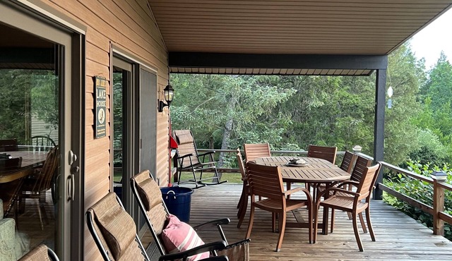 Seneca Lake View Retreat sits secluded on a 2 acre lot.