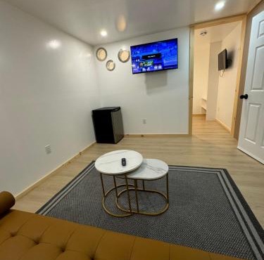 Separate, Big living room, bedroom, and private bathroom