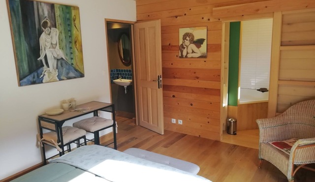 Separate room with terrace and summer kitchen in country house