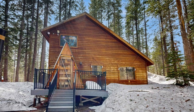 Serene cabin - cozy, dog-friendly retreat with modern amenities & rustic charm