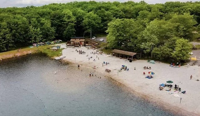 Serene Cabin Embedded in Nature at Hemlock Farms.