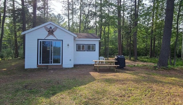 Serene cottage on private lake! Enjoy a private dock, fire pit, canoe, & more!