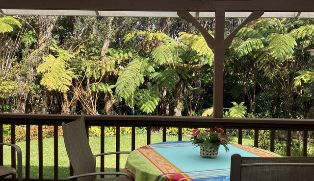 Serene country home in charming Volcano Village near the Volcano National Park.