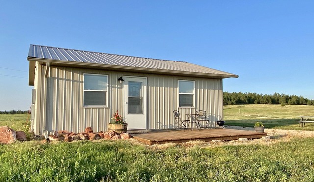 Serene country setting with views of the Black Hills.