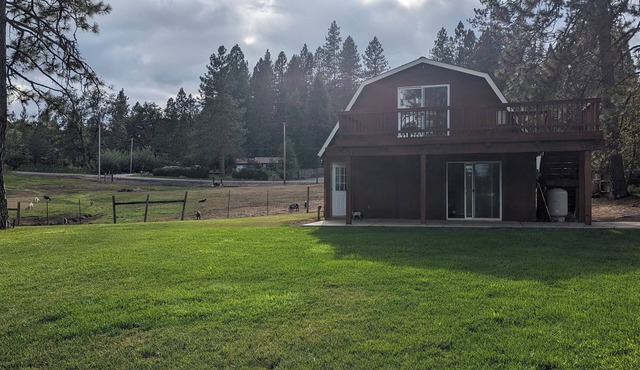 Serene Farmhouse with Pond & Forest View in Beautiful Grass Valley