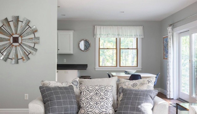 Serene home near Goose Rocks Beach. Bubbling brook, bikes & beach gear